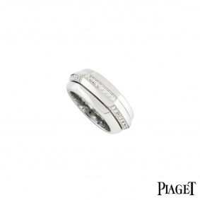 Piaget 18k White Gold Diamond Set Possession Ring Piaget 18k White Gold Diamond Set Possession Ring